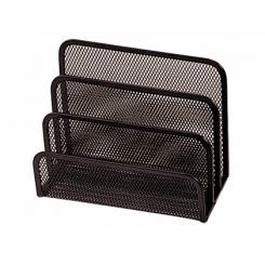 Soporte para cartas Q-CONNECT metalico rejilla negro 170x135x83mm
