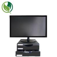 Soporte para monitor ergosostenible ARCHIVO 2000 c/dos cajones 100% reciclado