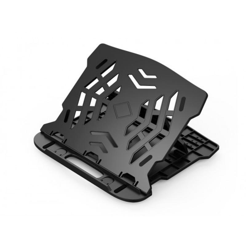 Soporte Q-CONNECT para portatil hasta 17\ ajustable 7 angulos diferentes color negro 260x280x60 mm