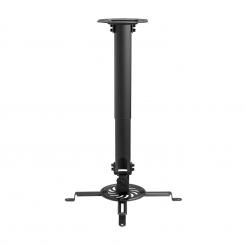AISENS Soporte Universal Giratorio, Inclinable y Extensible de Techo para Proyector 13.5Kg, Negro