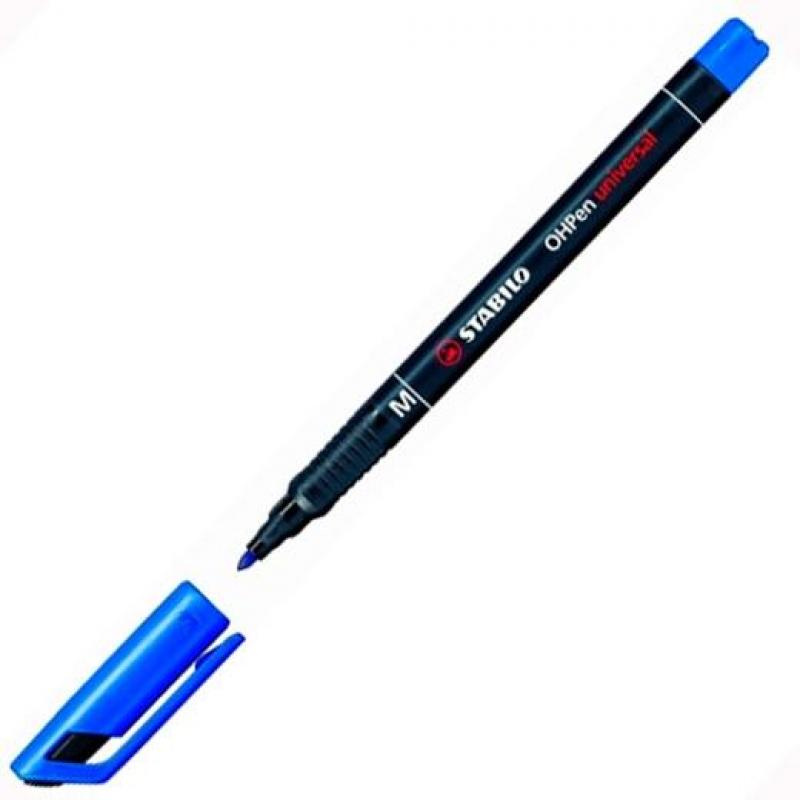 STABILO MARCADOR PERMANENTE OHPEN UNIVERSAL M PUNTA MEDIA 1.0MM AZUL
