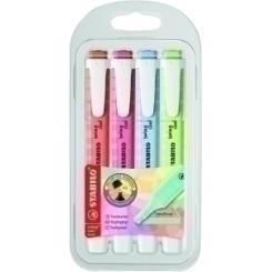 STABILO Rotulador Fluor Swing Cool Pastel estuche 4 uds
