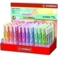 STABILO Rotulador Fluor Swing Cool Pastel EXPOSITOR 48 uds