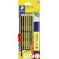 STAEDTLER Blíster 12 lápices Noris 120-2 + 1 marcador Textsurfer classic amarillo