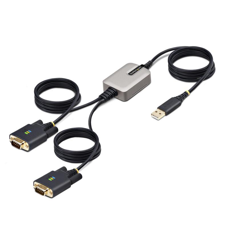 startechcom-2p6ffc-usb-serial-cambiador-de-genero-para-cable-usb-a-2-x-db-9-rs-232-negro-gris