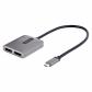startechcom-adaptador-usb-c-a-displayport-14-doble-hub-mst-usb-c-multi-monitor-divisor-multiplicador-dp-doble-5k-60hz-dp-hdr-con-cable-extra-largo-incorporado-solamente-para-windows