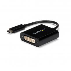 StarTech.com Adaptador USB C a DVI - Negro - 1920x1200 - Convertidor de Vídeo USB Tipo C para su Pantalla/Monitor/Proyector DVI-D - La Versión Mejorada es CDP2DVIEC