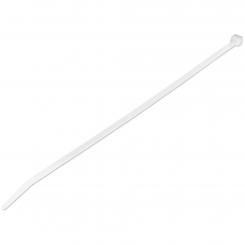 StarTech.com Bridas de 25cm para cables - 4 mm de ancho, 68 mm de diámetro, soportan 22 kg de tensión, de nylon, cierre automático y punta curva, 94V-2/UL, paquete de 100 - blancas