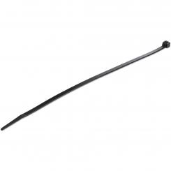 StarTech.com Bridas de 25cm para cables - 4 mm de ancho, 68 mm de diámetro, soportan 22 kg de tensión, de nylon, cierre automático y punta curva, 94V-2/UL, paquete de 100 - negras