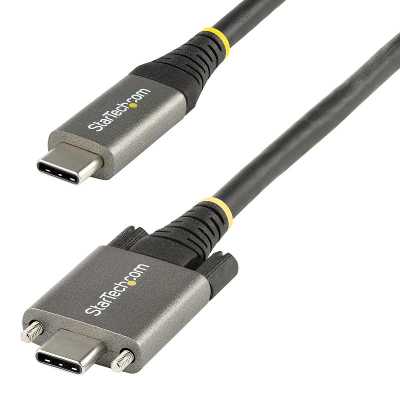 startechcom-cable-50cm-usb-c-con-tornillos-laterales-de-fijacion-10gbps-cable-usb-tipo-c-usb-31-32-gen-2-con-carga-por-entrega-alimentacion-pd-de-100w-5a-modo-alt-dp