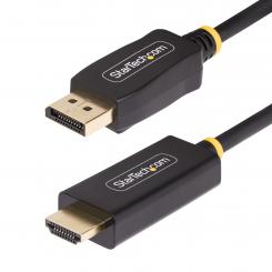 StarTech.com Cable Adaptador DisplayPort a HDMI de 2m con Conectores de Agarre - 4K 60Hz con HDR - Conversor de Vídeo Activo DP a HDMI 2.0b - Adaptador Activo de Vídeo DisplayPort a HDMI
