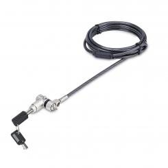 StarTech.com Cable de 2m Universal de Seguridad para Ordenador Portátil - Cable de Bloqueo Compatible con Noble Wedge/Nano/K-Slot - con Cerradura - Antirrobo - Anticorte