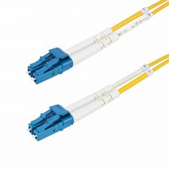 StarTech.com Cable de Fibra Óptica Dúplex LC a LC (UPC) OS2 Monomodo de 2m - 9/125µm - 10G - Resistente a Dobleces - Low Insertion Loss - Cable LSZH - Cable de Parcheo de Fibra