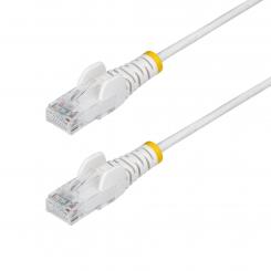 StarTech.com Cable de Red Ethernet CAT6 Delgado sin Enganches Blanco de 2m - Cable RJ45 Snagless Slim 28AWG - Alambre de Cobre Puro - PoE 100W - con Alivios de Tensión - LSZH - Probado con Fluke