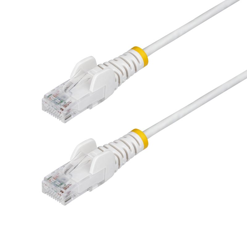 startechcom-cable-de-red-ethernet-cat6-delgado-sin-enganches-blanco-de-2m-cable-rj45-snagless-slim-28awg-alambre-de-cobre-puro-poe-100w-con-alivios-de-tension-lszh-probado-con-fluke