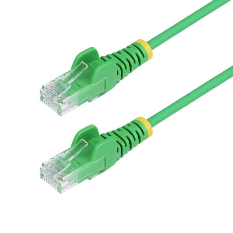 startechcom-cable-de-red-ethernet-cat6-delgado-sin-enganches-verde-de-15m-cable-rj45-snagless-slim-de-28awg-alambre-de-cobre-puro-poe-100w-con-alivios-de-tension-lszh-probado-con-fluke