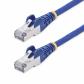 startechcom-cable-de-red-ethernet-cat8-azul-de-2m-snagless-sin-pestillo-25g-40g-2000mhz-poe-de-100w-26awg-s-ftp-alivios-de-tension-alambre-de-cobre-puro-lszh-probado-con-fluke