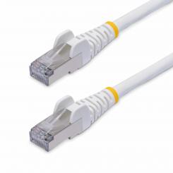 StarTech.com Cable de Red Ethernet CAT8 Blanco 5m - Snagless - sin Pestillo - 25G/40G - 2000MHz - PoE++ 100W - 26AWG - S/FTP - Alivios de Tensión - Alambre de Cobre Puro - LSZH - Probado con Fluke