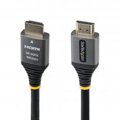 StarTech.com Cable HDMI 2.1 Certificado de Ultra Alta Velocidad de 0,3m - 8K 60Hz - 4K 120Hz - Cable HDMI 2.1 con HDR10+ eARC - 48Gbps - Cable HDMI 8K para Monitor/TV