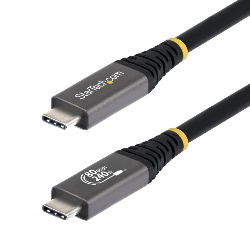 startechcom-cable-usb4-50cm-cable-usb-c-certificado-usb-if-80gbps-cable-usb-tipo-c-pd-de-240w-8k120-4k240-dp-21-dp80-recubrimiento-de-tpe-compatible-con-thunderbolt-negro