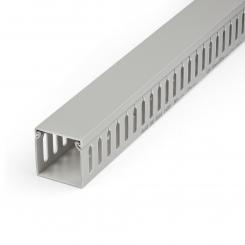 StarTech.com Canaleta para Cableado con Ranura Abierta y Tapa, 50 mm An x 50 mm Al - 2 m Lar - Ranuras de 8 mm, Cubierta de PVC o Conducto de Pared para Cables de Red - Para un Máximo de 80 Cables - UL