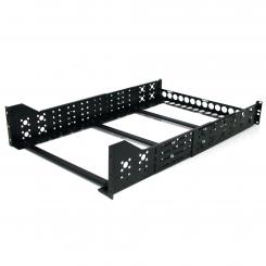 StarTech.com Carriles para Rack de Servidores 3U Universales - Carriles para Armario de Servidores con Profundidad Ajustable - Carriles Universales para Rack de 19