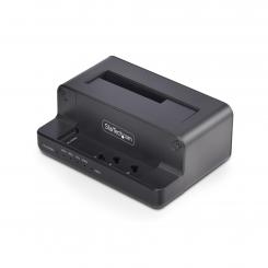 StarTech.com Clonador NVMe M.2 a SATA de 2.5/3.5 - Dock Duplicador Autónomo de 2 Bahías para SSD - Bidireccional NVMe a SATA / SATA a NVMe - hasta 27GBpm - TAA