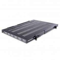 StarTech.com Estante Bandeja 1U Ventilada Ajustable para Montaje en Rack de Servidores - 150kg - de 19,5 a 38in (49,5 a 96,5cm) para Rack de 19