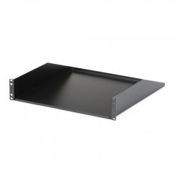 StarTech.com Estante Bandeja Cantilever 2U para Armario Rack de Servidores de 19 Pulgadas - Profundidad Fija de 18 Pulgadas (457,2mm) - 56kg de Carga - en Acero de Servicio Pesado - Negro