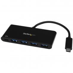 StarTech.com Hub Concentrador USB 3.0 de 4 Puertos con PD Entrega de Potencia - Adaptador USB-C a 4x USB-A - USB Tipo C
