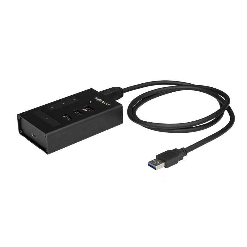 startechcom-hub-usb-30-de-4-puertos-ladron-usb-tipo-a-a-1x-usb-c-y-3x-usb-a-hub-comercial-usb-de-metal-usb-31-32-gen-1-superspeed-de-5gbps-autoalimentado-de-carga-rapida-bc-12-resistente-instalable