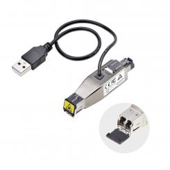 StarTech.com Mini Conversor de Medios de Fibra Óptica Gigabit a Ethernet RJ45 - de Fibra Monomodo (10km) o Multimodo (800m) - Alimentado por USB - TAA