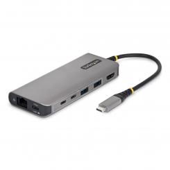 StarTech.com Mini Dock USB-C A HDMI - Adaptador Multipuertos - PD de 140W - 4K 60Hz - Hub USB 5 Puertos 5Gbps - GbE - Para MacBook / Dell / ThinkPad / HP