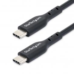 StarTech.com Paquete de 2 Cables USB-C de Carga de 1m - Cable USB 2.0 Cargador para Portátiles - Cable USB Tipo C - PD 60W 3A - Recubrimiento de TPE - para MacBook Air, iPhone 16 Pro Max/15
