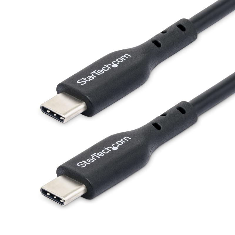 startechcom-paquete-de-2-cables-usb-c-de-carga-de-1m-cable-usb-20-cargador-para-portatiles-cable-usb-tipo-c-pd-60w-3a-recubrimiento-de-tpe-para-macbook-air-iphone-16-pro-max-15