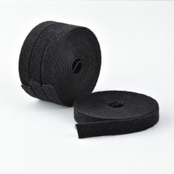 StarTech.com Paquete de 4 Bobinas de 4,6m de Bridas de Gancho y Bucle - 1,27cm de Ancho - Color Negro - Bridas Reutilizables - Bridas Sujetacables - Bridas Ajustables de Tela - De Cortar - A Granel