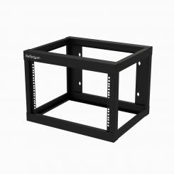 StarTech.com Rack de Servidores Abierto de 6U de Pared - de 19 Pulgadas - de 2 Columnas - con 18 Pulgadas de Profundidad - para Equipo de AV - Panel de Parcheo