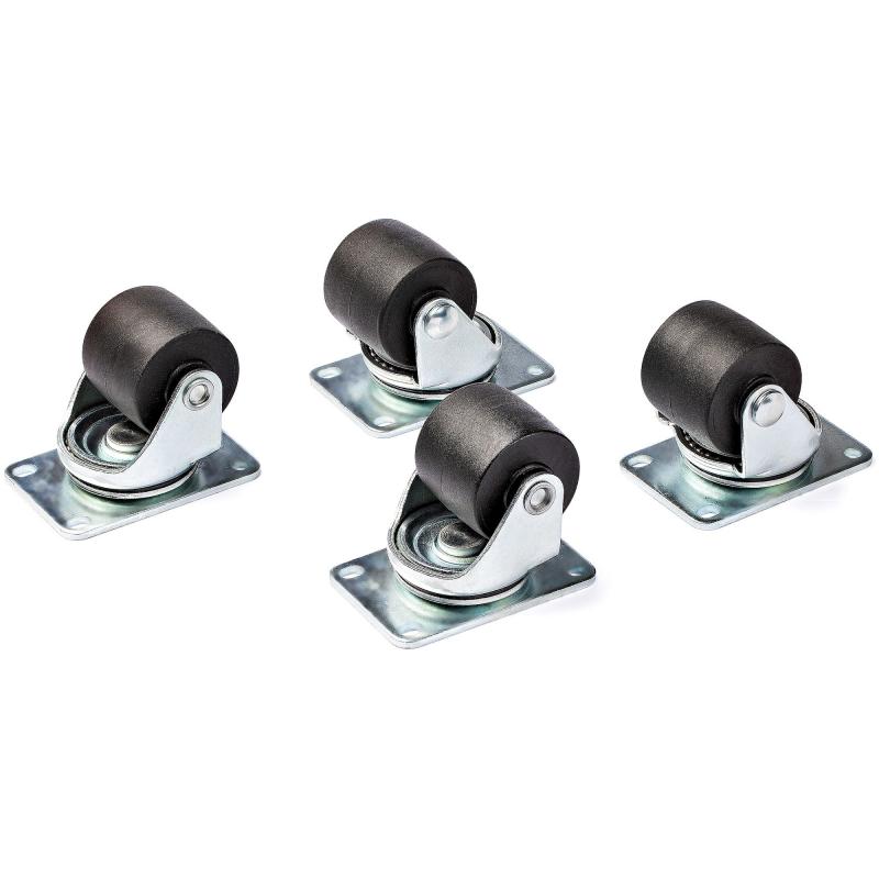 startechcom-ruedas-de-servicio-pesado-para-racks-o-armarios-de-servidores-juego-de-4-ruedas-universales-m6-de-2-pulgadas-patron-de-45x75mm-para-racks-de-4-columnas-de-plastico-y-acero-rkcaster2