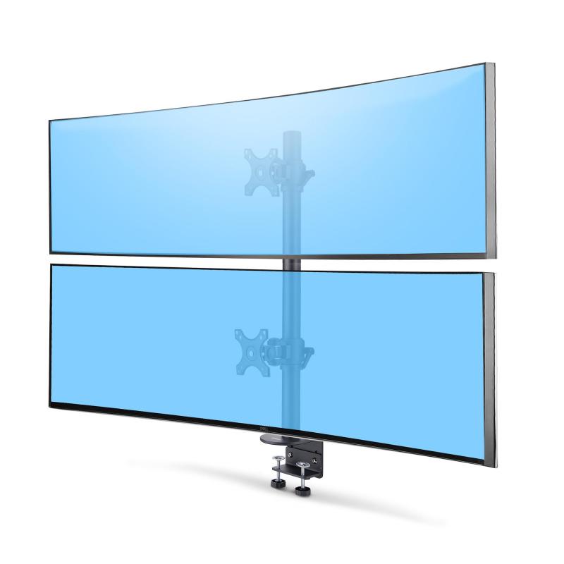 startechcom-soporte-de-sobremesa-para-dos-monitores-apilados-verticalmente-de-49-169-o-329-capacidad-de-carga-de-32kg-de-mordaza-en-c-soporte-vesa-para-2-monitores-taa