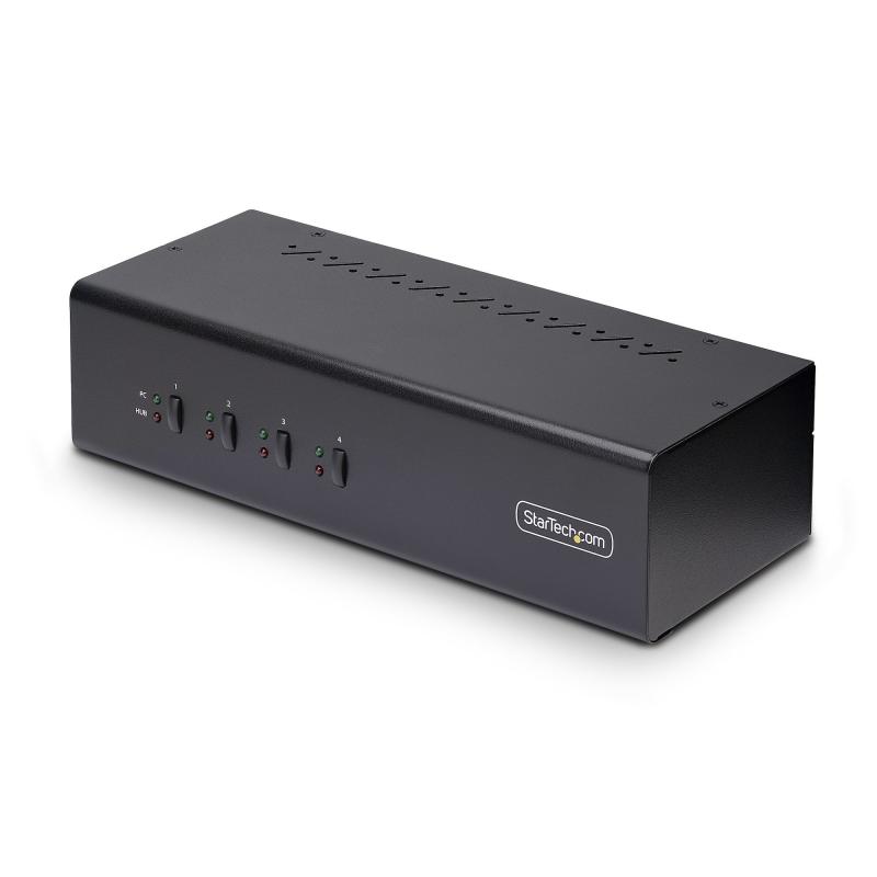 startechcom-switch-conmutador-kvm-de-4-puertos-y-2-monitores-displayport-4k-60hz-hub-ladron-2-puertos-usb-5gbps-2x-usb-20-hid-teclas-de-acceso-rapido-y-botones-taa