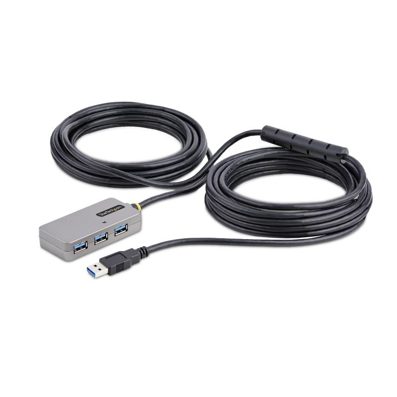 startechcom-u01043-usb-extender-hub-de-interfaz-usb-32-gen-1-31-gen-1-type-a-5000-mbit-s-negro-plata