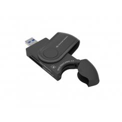 Conceptronic StreamVault BIAN04B lector de tarjeta USB 3.2 Gen 1 (3.1 Gen 1) Type-A Negro