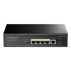 Strong SW5011POE+ switch Gigabit Ethernet (10/100/1000) Energía sobre Ethernet (PoE) Montaje en pared/escritorio Negro