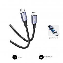 SUBBLIM CABLE PLUS 100W C-C 1m BLACK