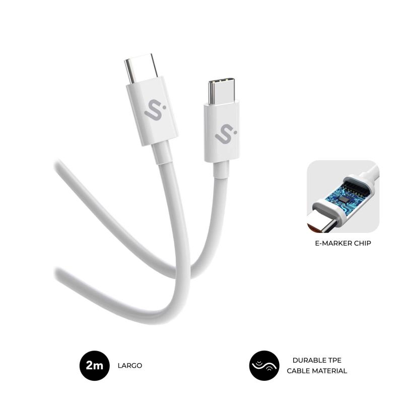 subblim-cable-plus-100w-c-c-2m-white
