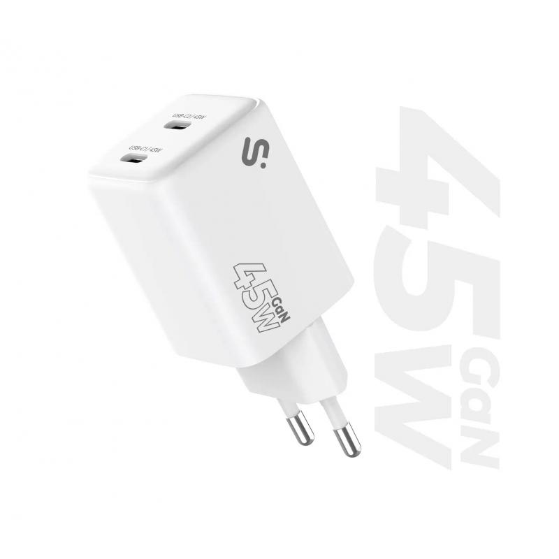 subblim-cargador-gan-45w-doble-usb-c