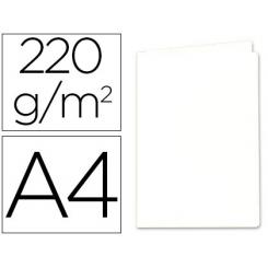 Subcarpeta Cartulina EXACOMPTA DIN A4 Blanca 220 gr