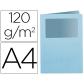 subcarpeta-cartulina-q-connect-din-a4-azul-con-ventana-transparente-120-gr