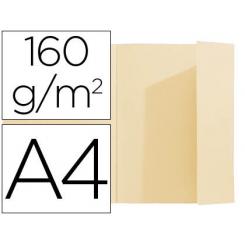 Subcarpeta EXACOMPTA DIN A4 Crema 160gr/m2 con Solapa Interior