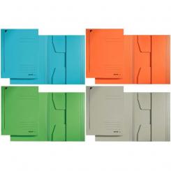 Subcarpeta LEITZ de 3 solapas. 430 grs.DIN A4, verde